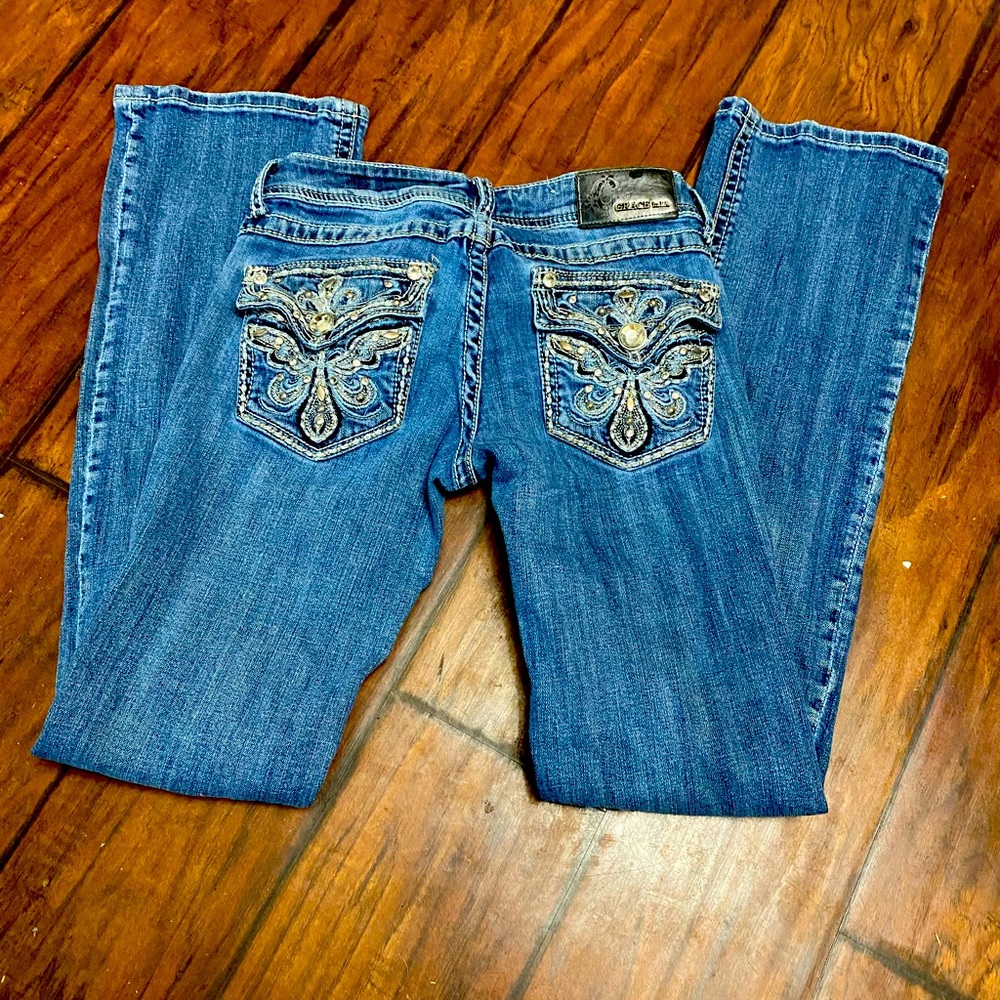 Grace in LA brand bootcut jeans size 26 bootcut